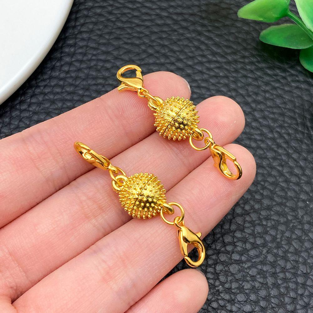 10-Style Multi-Color Round Magnetic Lobster Clasp Charms for DIY Bracelet & Necklace Jewelry