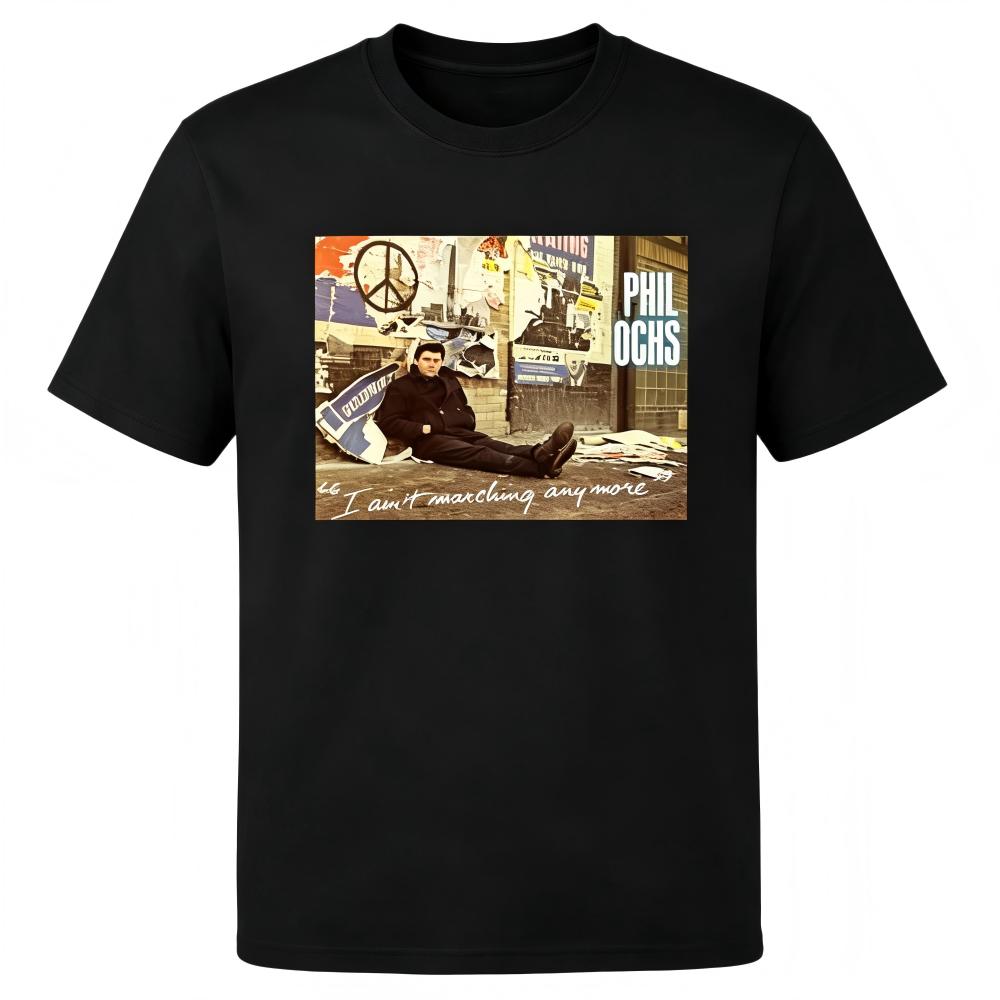 Phil Ochs Vintage Folk Music Album Cover Graphic T‑Shirt