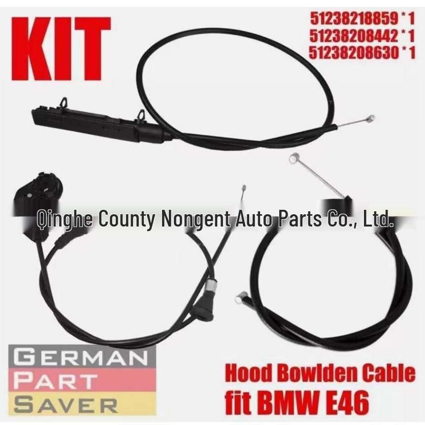 

BMW E46 Hood Release Cable Compatible with 51238208442, 51238218859, 51238208630 Bright Increase