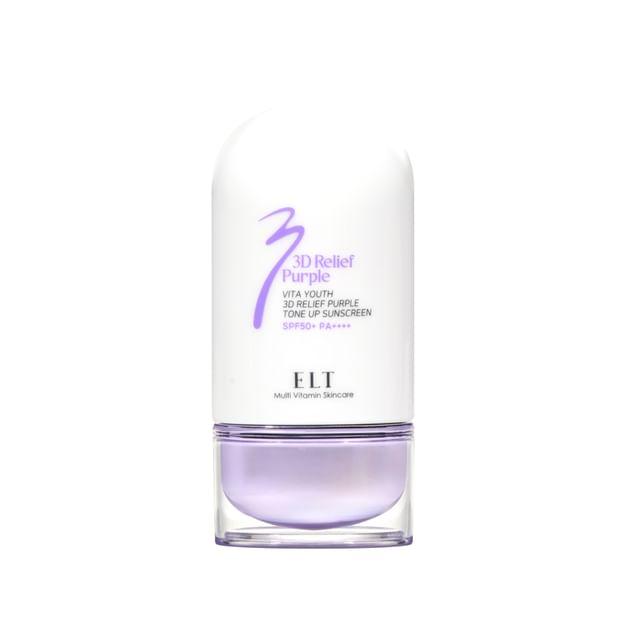 ELT COSMETICS - Vita Youth 3D Relief Purple Tone Up Sunscreen 50ml