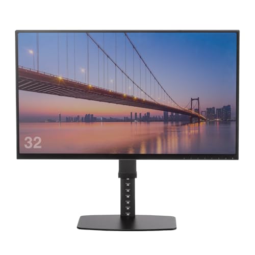 SANWA SUPPLY Desktop Monitor Stand (Rotating and Height Adjustable) CR-LAD101BK