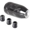 Muge Racing Universal Real Carbon Fiber Shift Knob 6 Speed Gear Shift Knob Round Ball For Most Manual/Automatic Car With 3 Adapters