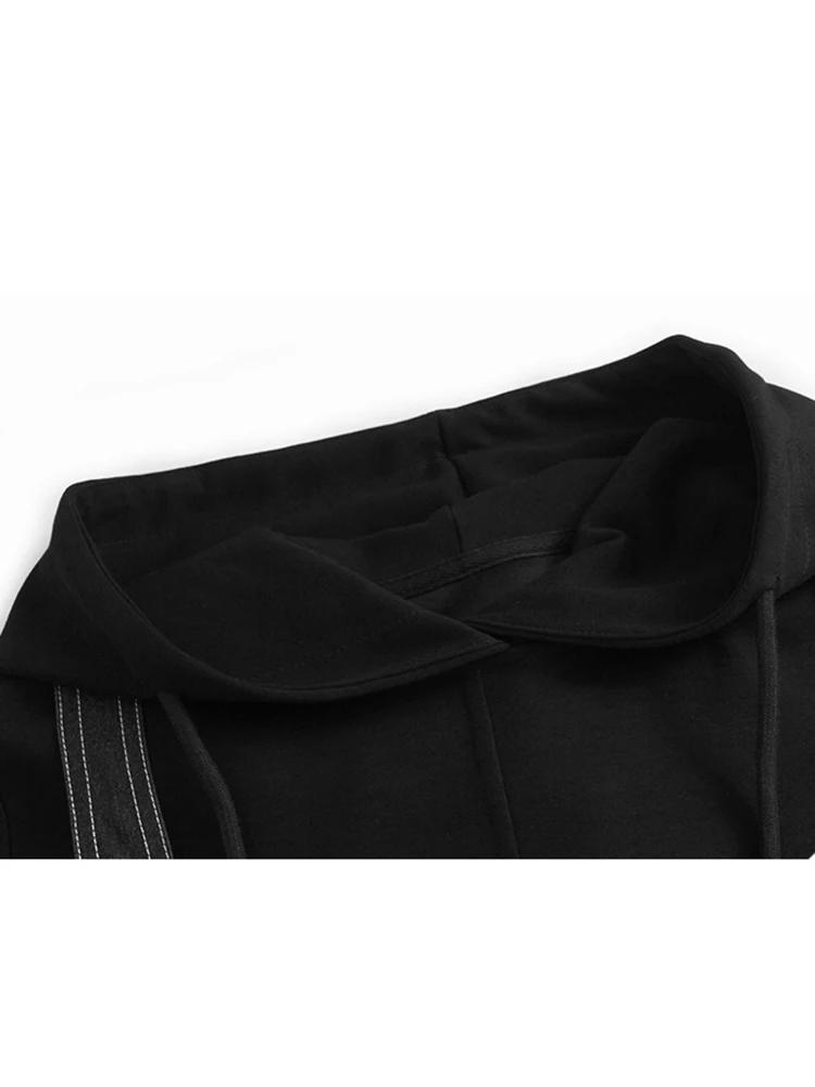 Xitao Robe en jean patchwork à bretelles fausses deux pièces ZYY1066