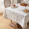 Toalha de Mesa Retangular de Algodão e Linho Francês Pano de Mesa para Mesa de Jantar Escrivaninha Mesa de TV Mesa de Cabeceira Luxo Leve High-End Tecido para Mesa de Centro
