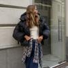 Winter Warm Cotton Puffer Jackets Women's Loose Parkas Coat Vintage Bread Jacket Outwear Office Ladies Quilted Jacket