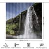 Waterfall Shower Curtain Nature Decor for Bathroom Waterproof Fabric with Rainbow Effect 3D Printing Customized Size Available E