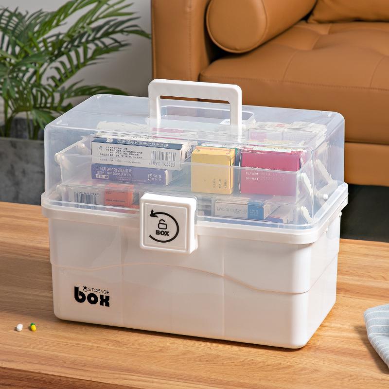 Family Medicine Storage Cabinet - Large Capacity First Aid Kit