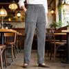 Women Pants Elastic Mid-rise Casual Wide Leg Trousers with Pockets Solid Color Loose Fit Lounge Pants Daily Wear