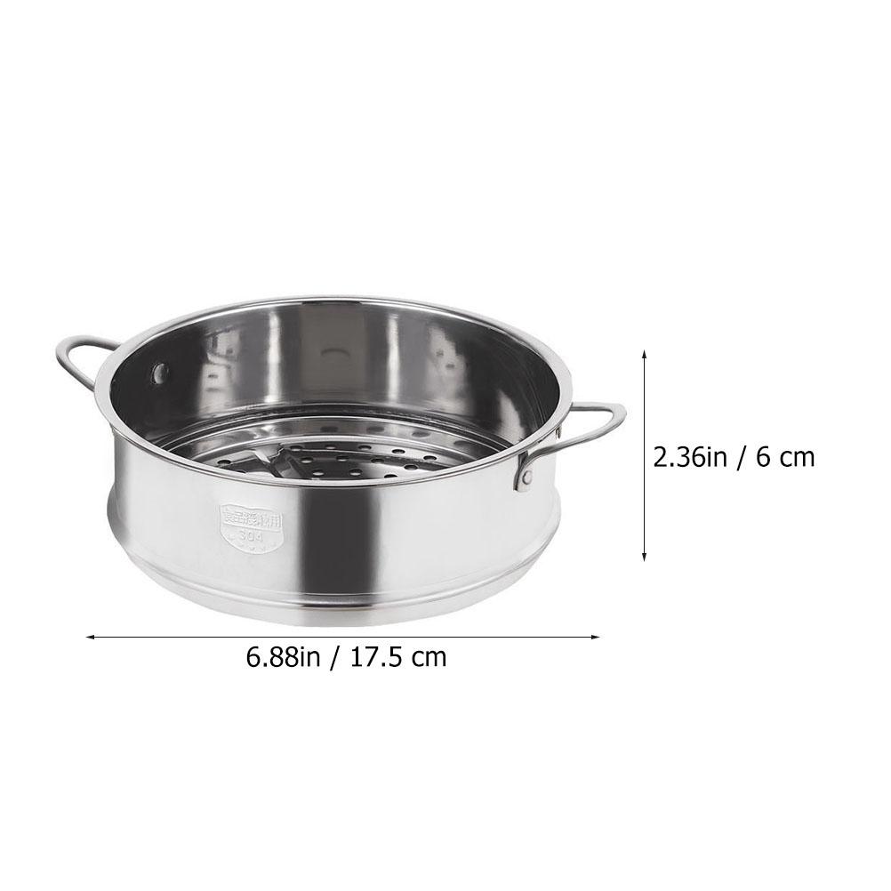 Stainless Steel Steamer Pot for Cooking Vegetable Steaming Basket Household Steam Pot Double-Handled Lidded Food Steamer Kitchen