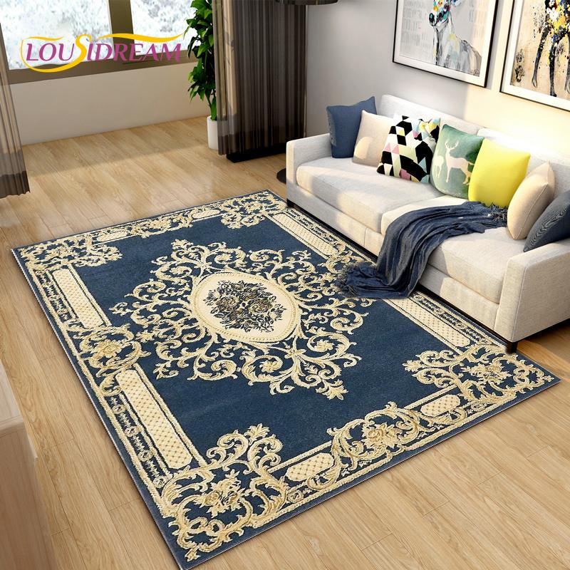 Turkey Persian Printed Area Rug Large,Carpets Rugs for Living Room Bedroom Sofa Decoration,Kitchen Bathroom Non-slip Floor Mat