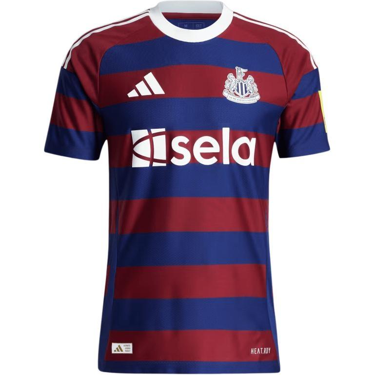 adidas Newcastle United FC 24/25 Away Authentic Asia Sizing Burgundy Navy Men s JJ4463 M