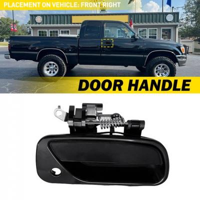 Front Exterior Door Handle Black 1x Passenger Side for 1996-1997 Toyota T100 DLX