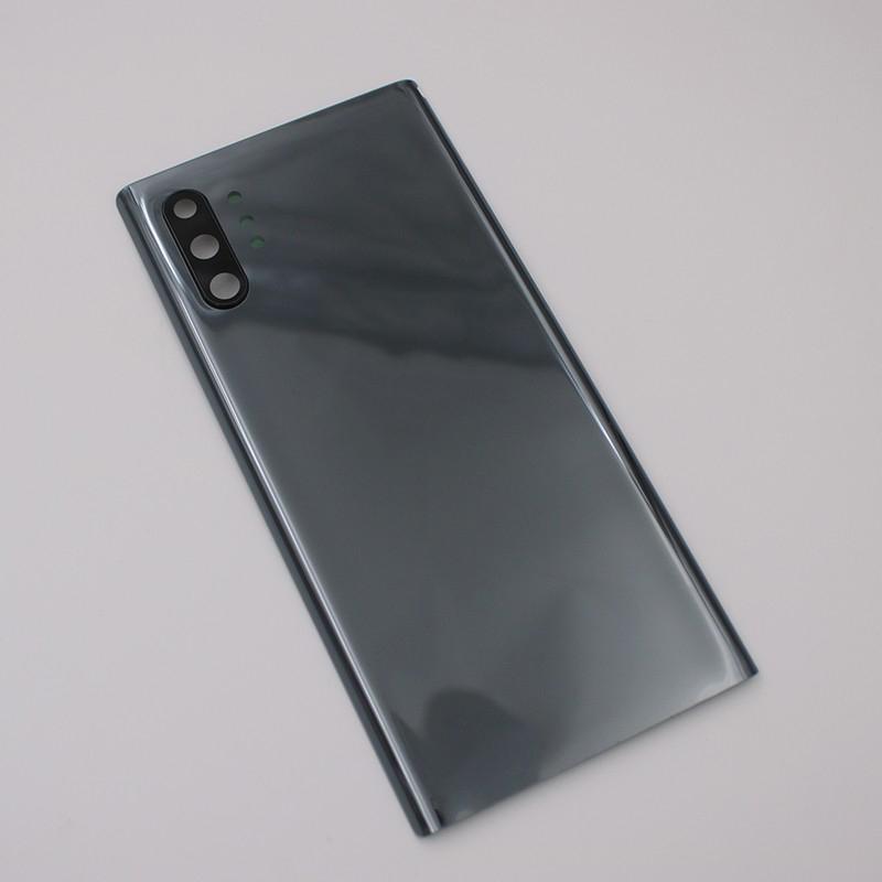 Back Battery Cover For Samsung Galaxy Note 10 Plus N975 N970F Glass Rear Door Housing Cover Replacement With Camera Lens Glue