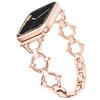 Bracelet métallique de luxe pour Apple Watch, bracelet chaîne tendance pour iWatch 987654321SE Ultra2 40 41 42 44 45 49mm, poignet femmes hommes
