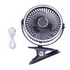 Desk Fan with Clamp and Light Quiet Battery Operated Portable Small USB Desk Fan for Bedroom Office