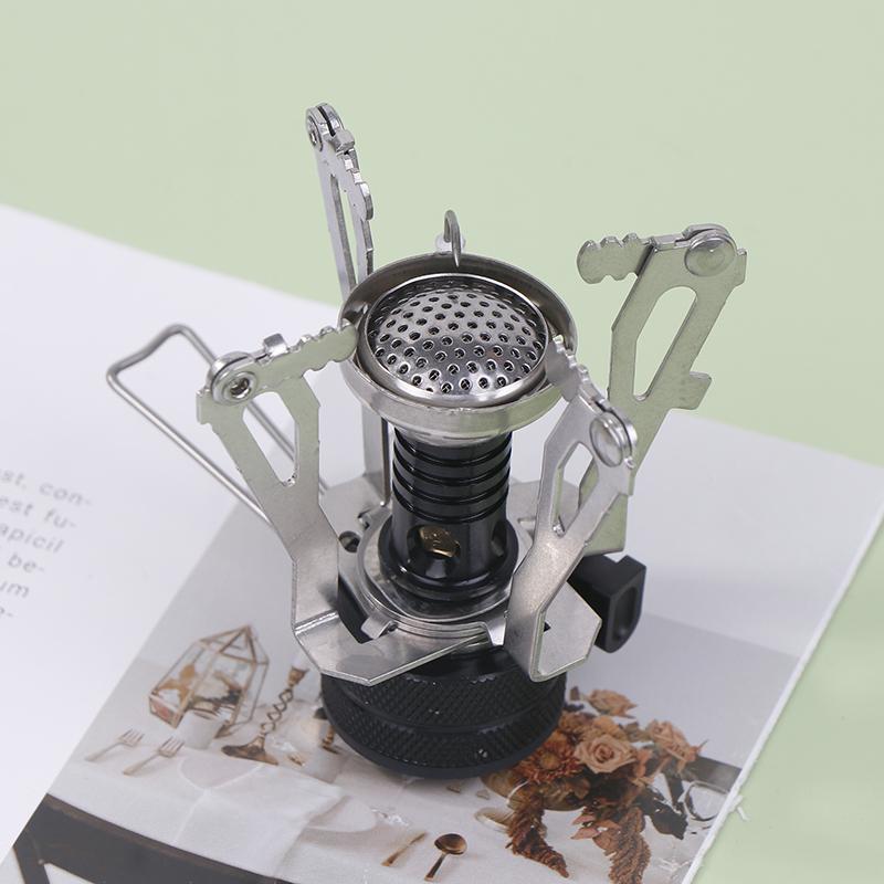 Składany Kuchenka Outdoorowa Ultralekki Stop Mini Kuchenka Gazowa Na Kemping Wędrówki Piec Gazowy Przenośna Kuchenka Outdoorowa Piknikowa