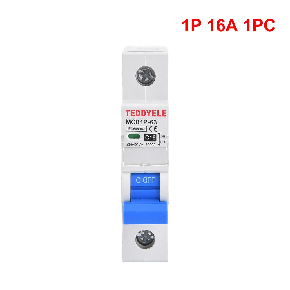 Interruttore magnetotermico TEDDYELE 1P 6-63A può scegliere AC230/400V protezione da sovraccarico cortocircuito