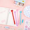 2pcs Love Heart Gel Pens 0.5mm Black Ink Romantic Valentine'S Day Gifts Smooth Writing Cute Student Stationery Wedding Favors