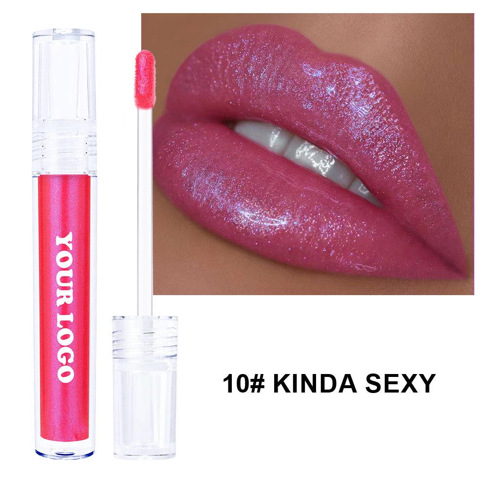 Border-Free Clear Mirror Lip Gloss/Lip Jelly - Non-Stick, Long-Lasting, Plumping Gloss.
