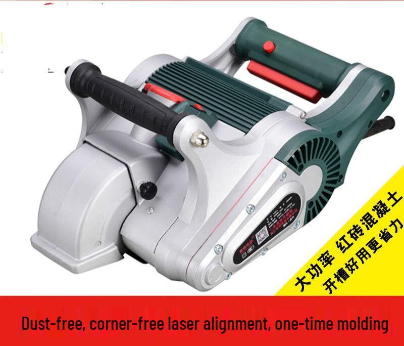 Hai Ao De Multi-functional Wall Concrete Grooving Machine with Laser Cutter CN plug (adapter included)