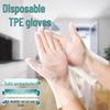 Food Grade Transparent TPE Disposable Catering Gloves - Thickened for Commercial and Household Use