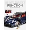 1/18 Scale Pagani Huayra Dinastia Alloy Sports Car Model Diecasts Metal Racing Car Model Simulation Sound and Light Childrens Toy Gift