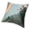 Raindrops On A Train Window Square Pillowcase Polyester Linen Velvet Creative Zip Decorative Pillow Case Home Cushion Cover