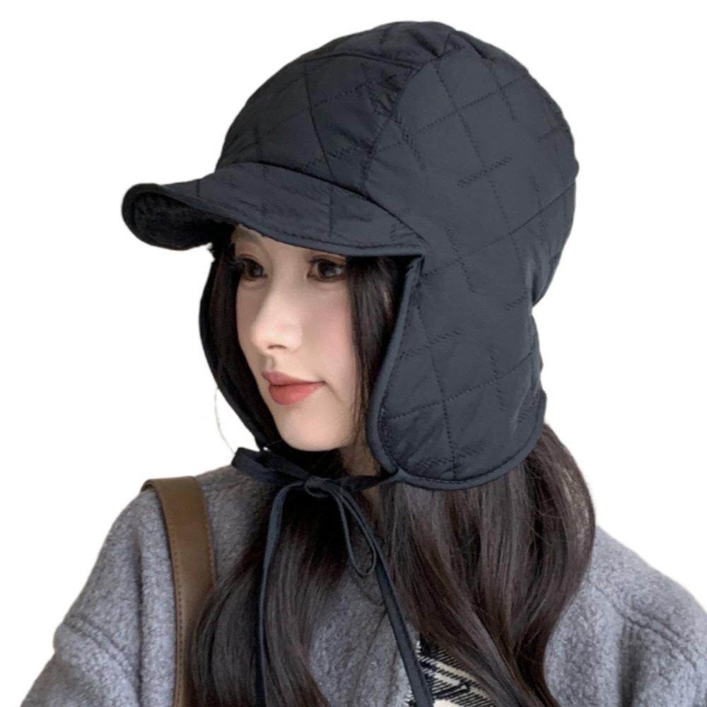 Mit Ohrenklappen Lei Feng Mütze Verdickte Lammwolle Damen Plüschmütze Outdoor Radfahren Kopfbedeckung