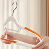 10Pcs Black/Orange/Grey Multifunctional Wet and Dry Household Hanger Suitable for Hanging Clothes Bedroom Wardrobe Anti-Slip