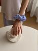 New Scrunchies Striped Blue Color Large Size Hair Ties Fresh Sweet Elastic Hair Band Women Hair Accessories