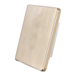 2023 New Luxury Tempered Glass Aluminum Frame Tuya WiFi Smart Switch Zigbee Smart Light Wall Switch
