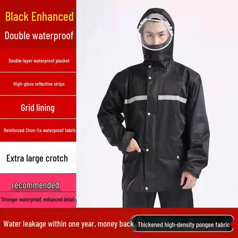 Unisex Anti-Storm Raincoat and Pants Set for Cycling and Labor Protection