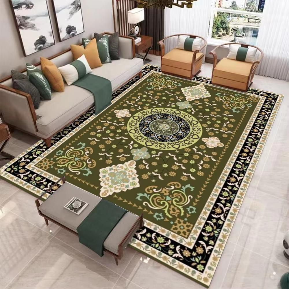 Luxury Bohemian Rugs Carpet Exotic Print Rug Home Decor Large Floor Mat for Spacious Living Room Bedroom Kitchen Classic