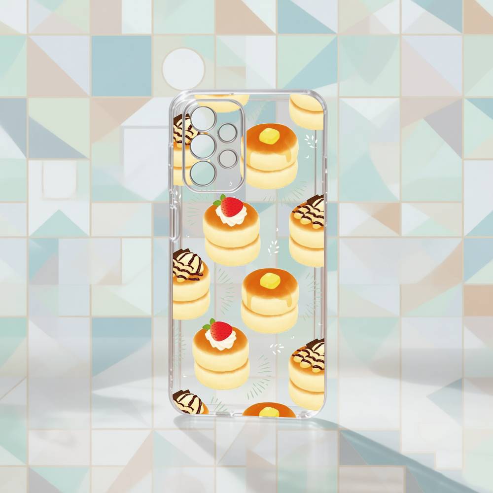 Cute Cake Phone Case For Samsung S25,S24,S21,S22,S23,S30,Ultra,S20,Plus,Fe Transparent Cover