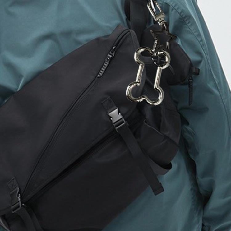 Hollow Keychain Charm Fashionable Key Ornament Fashion Key Holder Unique Keyrings Unisex Key Adornment Alloy Texture