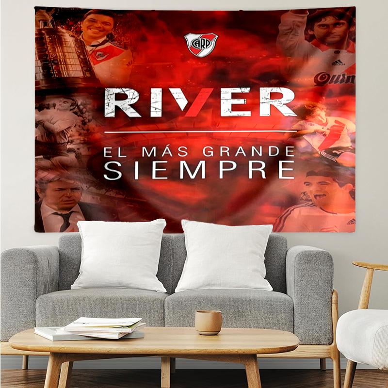 Club Atlético River Plate Tapestry for Bedroom Aesthetic Classroom Tapestries Wall Hanging for Living Room Dorm Office,Ideal Creative Gift