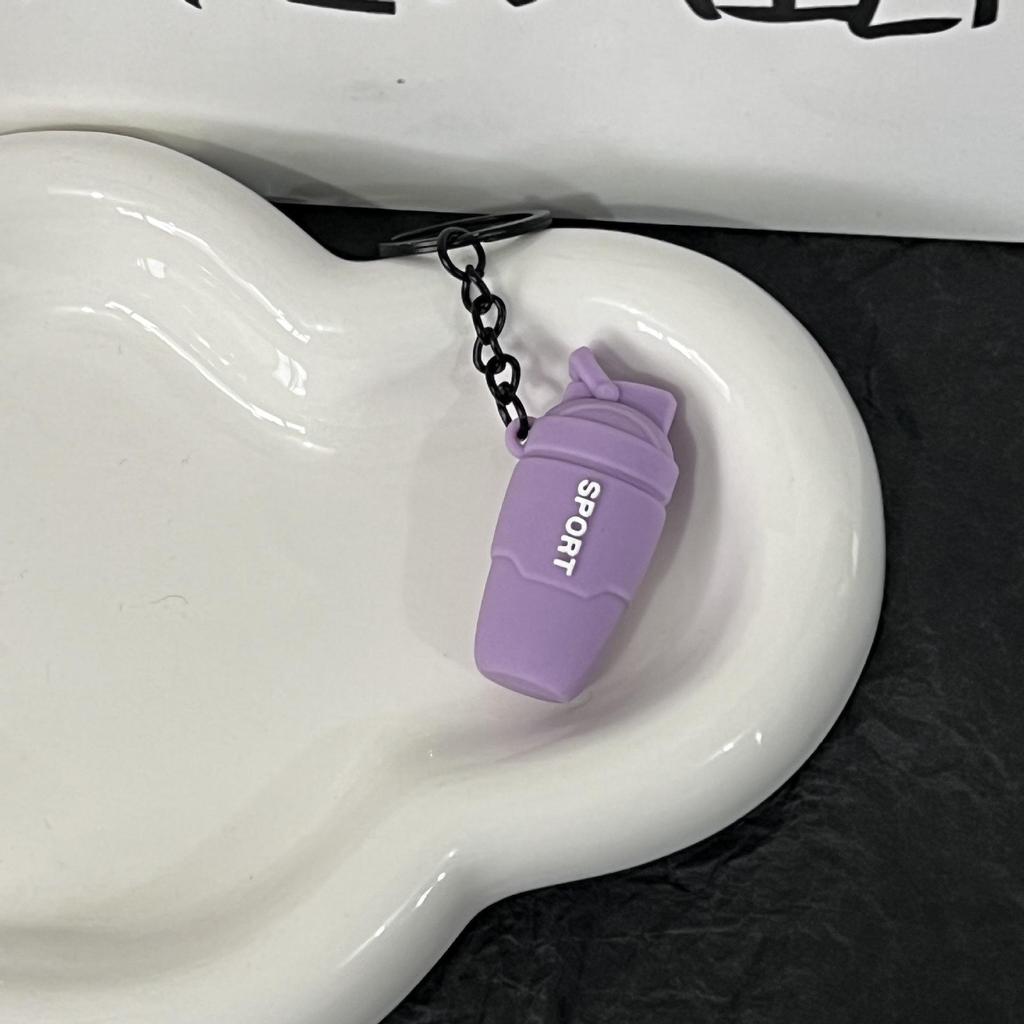 Miu Series Dumbbell Plate Keychain: Trendy Fitness Accessory & Sports Jewelry Gift