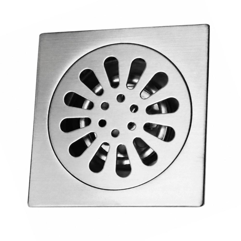 Water Seal Floor Drain Square Shape Bathroom Floor Drain Practical Shower Drainer Laundry Room