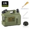 13L Water Storage Container with Spigot Drinking Water Bucket Food Grade PE for Car Camping Large CAPacity Water Dispenser