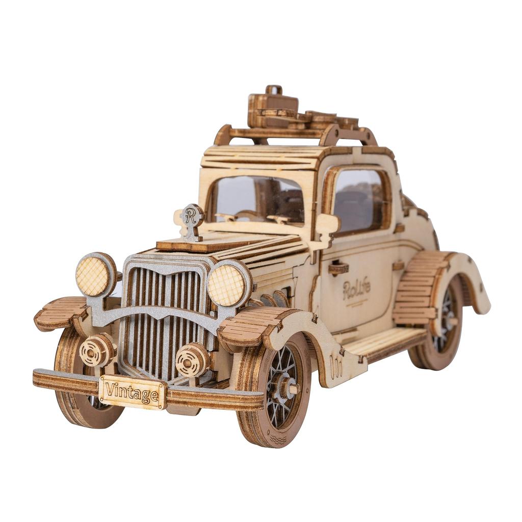 Tsukurundesu® 3D Wooden Puzzle Ornament Series (Vintage Car) with Japanese Instructions