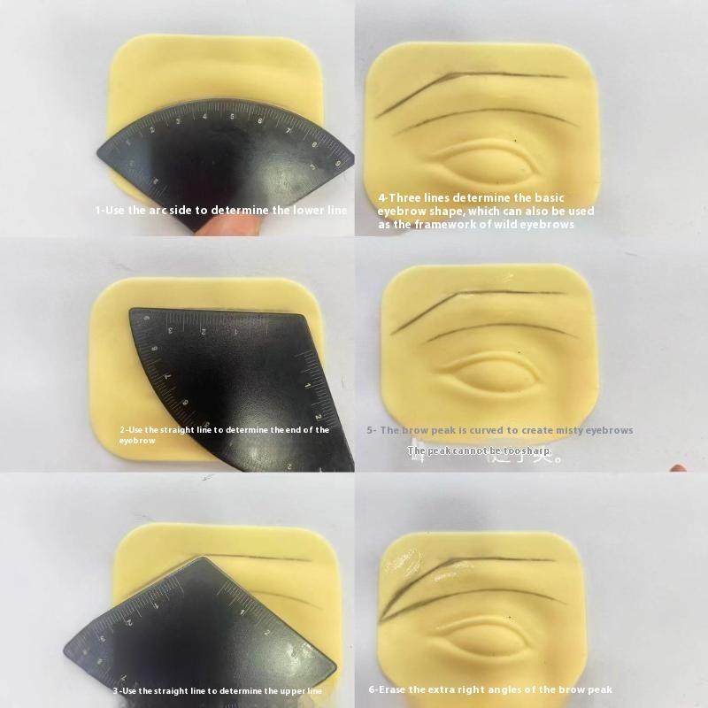 Schnelles Zeichnen Augenbrauen Design Lineal Microblading Mapping Werkzeug Formgebung Permanent Make-up Zeichenschablone Lineal Tattoo Zubehör Wiederverwendung