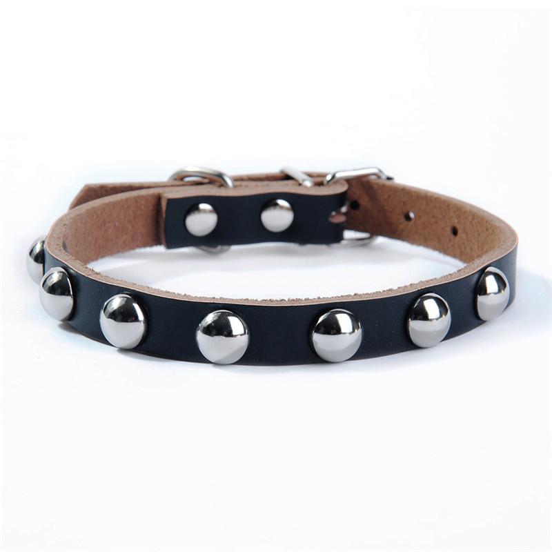 Pet Dog Collar Leather Punk Rivet Puppy Dog Cat Collar for Small Dog Necklace Pets Product Collar