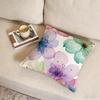 F-Floral Print Cushion Cover Fabric Soft Furnishing,Pillowcase, Cushion Cover, Sofa Pillow, Home Decoration