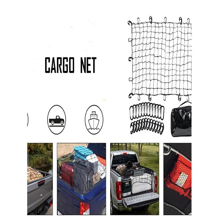 Roof luggage rack cargo net, high quality latex rope, pickup trucks, trucks can be used