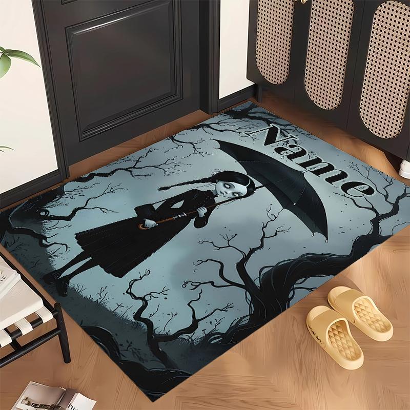 Wednesday (19) Personalized Name Office Carpet Stylish Decor for Living Room Bedroom Kitchen