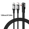 Universal 66W Fast Charge Data Cable 2 in 1 With Type C Connectors And Charging Port For Smartphones And Laptops