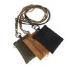 Mini Casual Hanging Neck Mini Coin Purse Card Holder Zipper Pouch Men And Women Key Small Bag Headphone Case With Lanyard