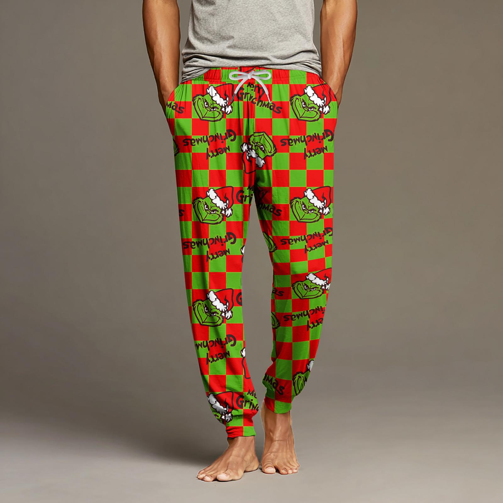 

Мужские повседневные брюки с карманами на кулиске и манжетами, домашние брюки для сна L жёлтый