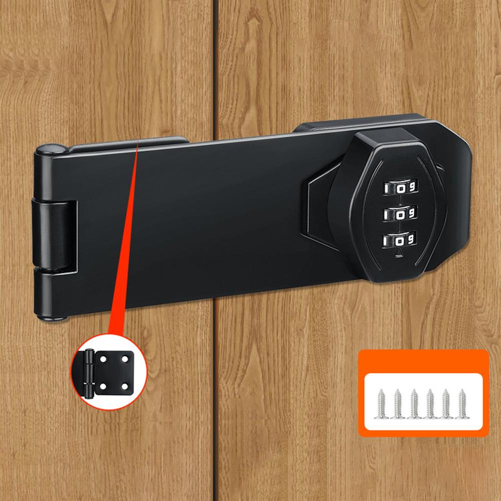 

Бытовой шкаф Пароль Навесные замки Шкаф Дверной кодовый замок Дверной замок Защитный скользящий замок для маленьких дверей Шкафы Дверной замок 6inch чёрный