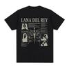 Singer Lana Del Rey T Shirt Ultraviolence Music Album Tshirt Unisex Wounisex Hip Hop Vintage Short Sleeve T Shirts Gothic Streetwear